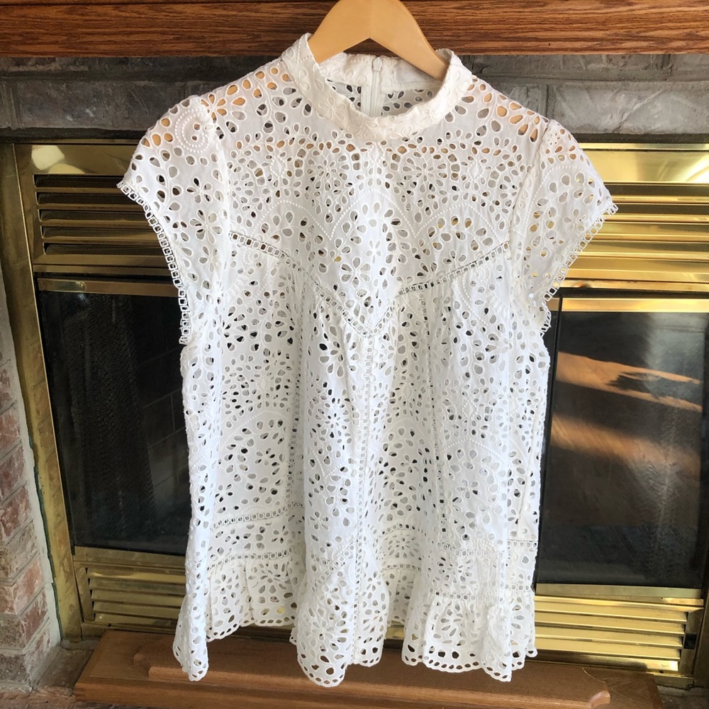 Zimmerman White Eyelet Top